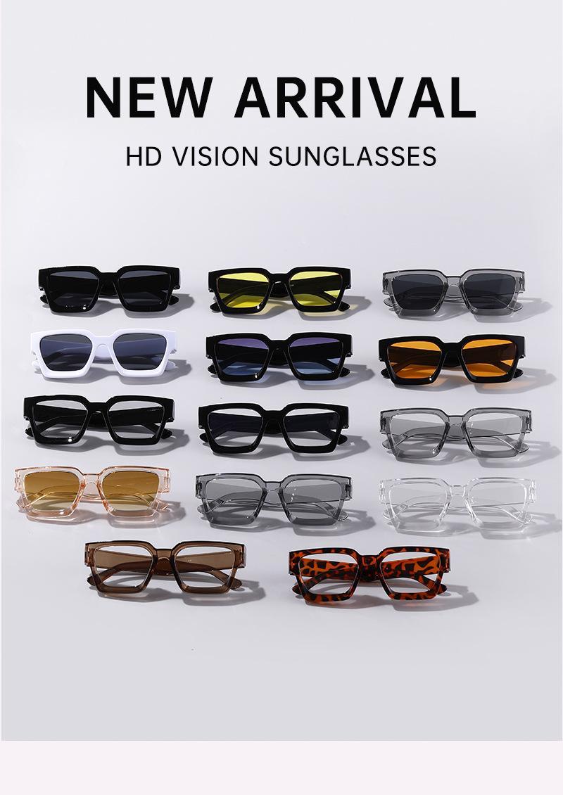 3-Pack Retro Square Sunglasses for Men & Women, Black & Translucent Frames with UV400 Protection, Y2K Trendy Stylish Shades Ideal for Summer, Beach, Travel & Streetwear