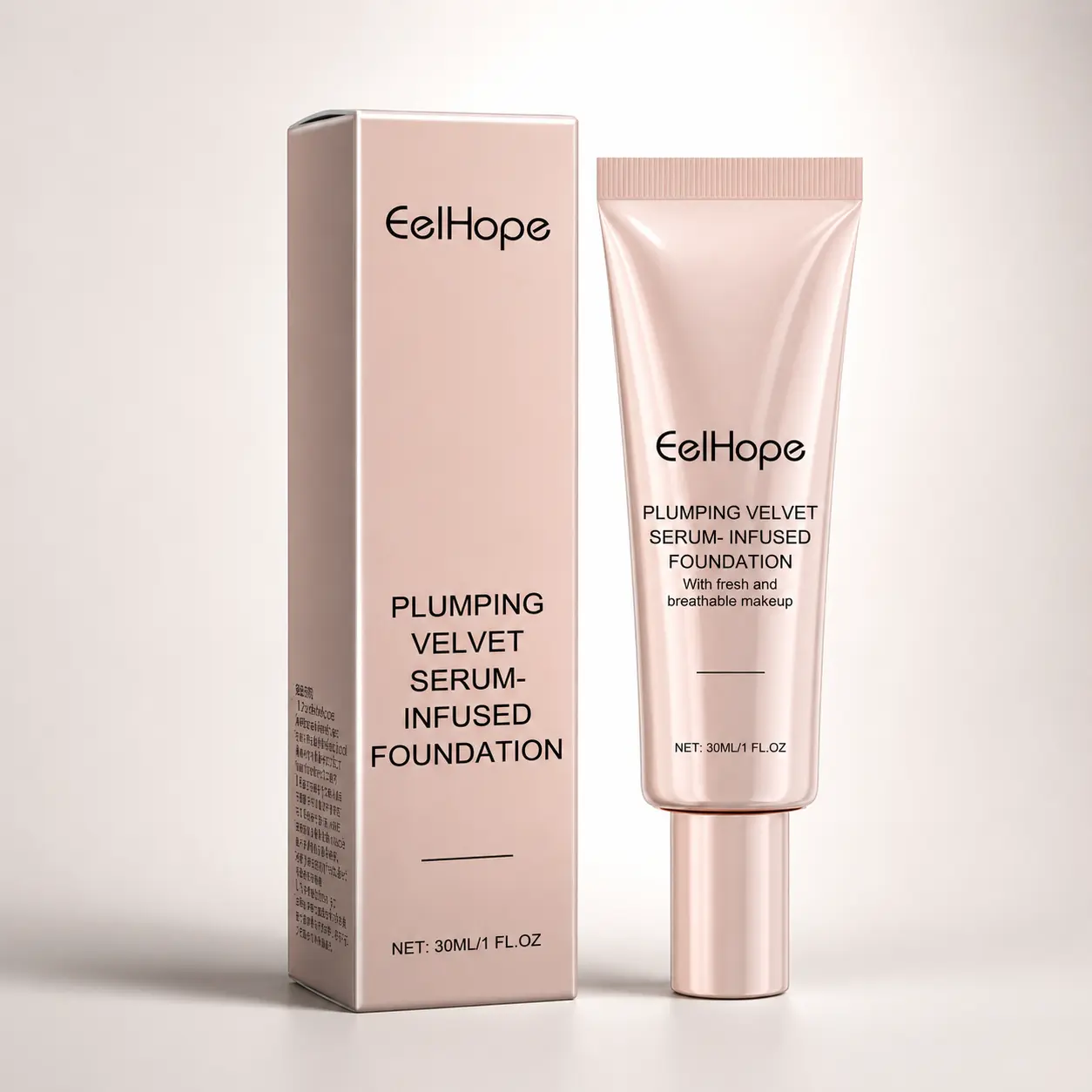 Hydrating Matte Liquid Foundation - Lightweight, Non-Cakey, Crease-Proof, Smooth Full-Coverage Cosmetic with Long-Lasting Blemish Coverage, Enhances Skin's Natural Barrier, Repairs and Conditions Skin for All-Day Wear