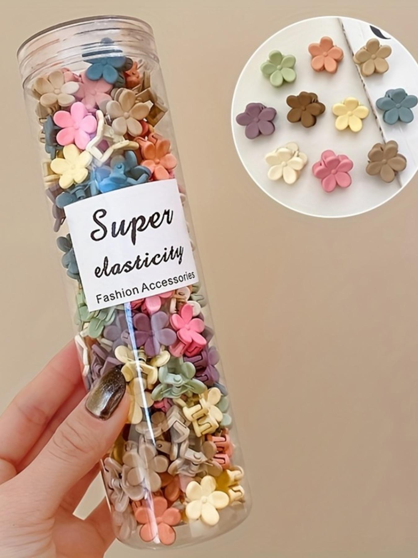 Cute Flower Shaped Hair Clips, Colorful Hair Accessories for Women & Girls, Minimalist Headwear Suitable for Thick Hair, Barrettes, Super Cute Clips