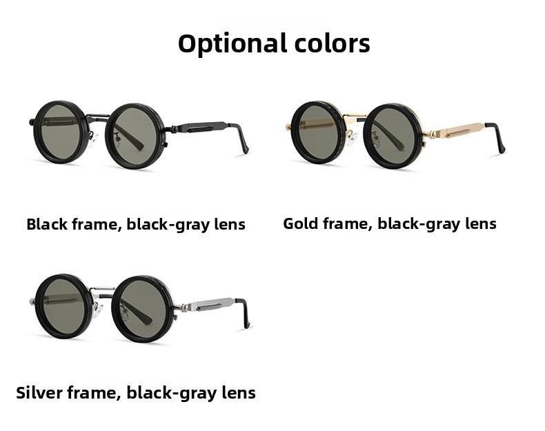 Nine-speed adjustable dimming sunglasses stepless rotating filter retro personalized polarized sunglasses wind outdoor fishing cycling glasses Flexible Polarized Sports Sunglasses