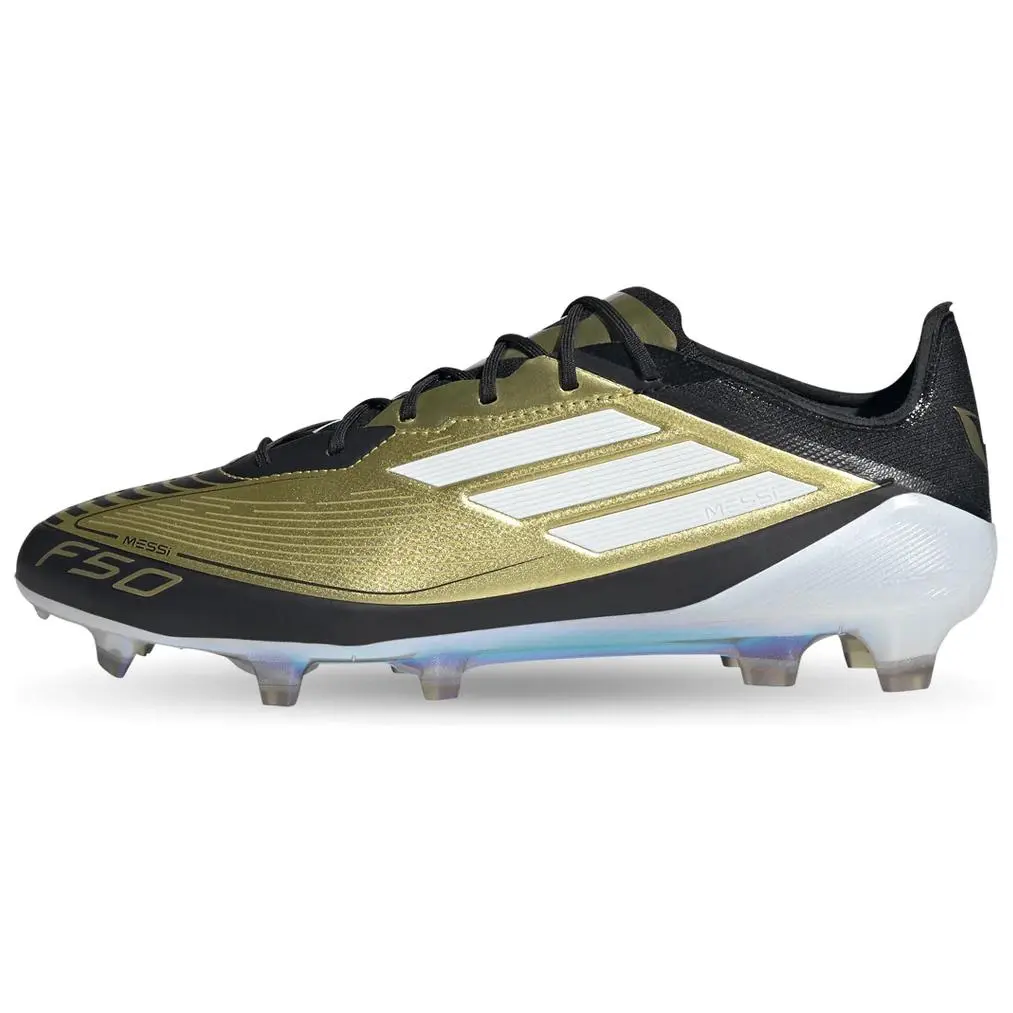 Adidas F50 Elite Soccer Cleats – Unisex, Comfortable and Stylish Black-Gold Design Verifiable, with credentials and supporting global authentication