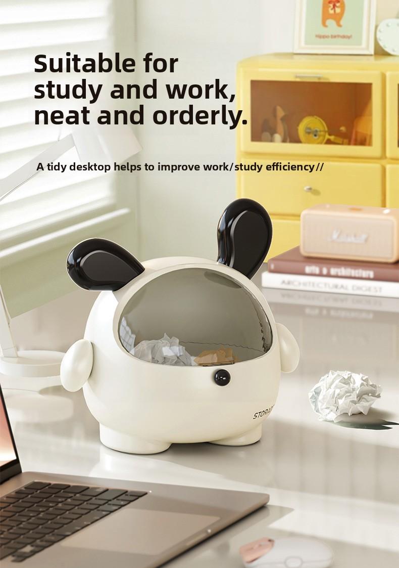 Cute Desktop Pet Christmas Candy Box Cartoon Decoration Dustproof Flip-Top Bedroom Hair Rope Jewelry Storage Box