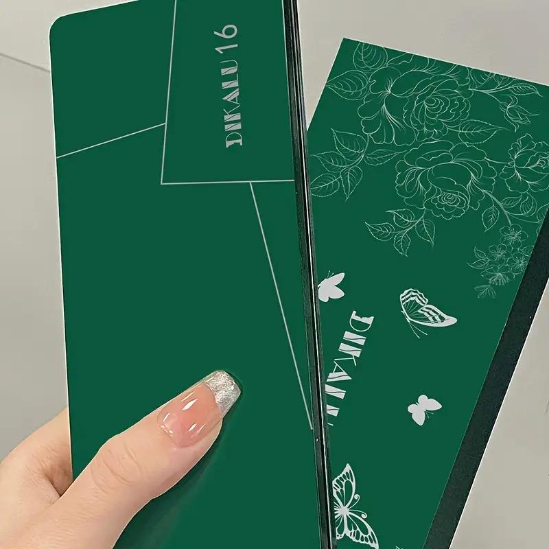 16 Colors Full Flash Pearl High Pigment Eyeshadow Palette,Green Multicolor Eyeshadow,Create A High Cold Deep Look, Carnival