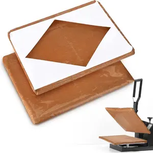 2 Pcs 12 x 15 Inch Heat Press Platen Wrap Cover Heat Resistant Reusable Sheets Pad Mat Pillow for Sublimation Machine
