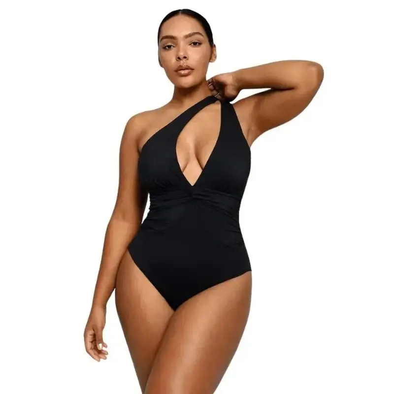 TrekShore Smart Sculpt Ruched Twist-Front Shaping Swimsuit for Women One Piece Bathing Suit Multiple ways to wear Swimwear