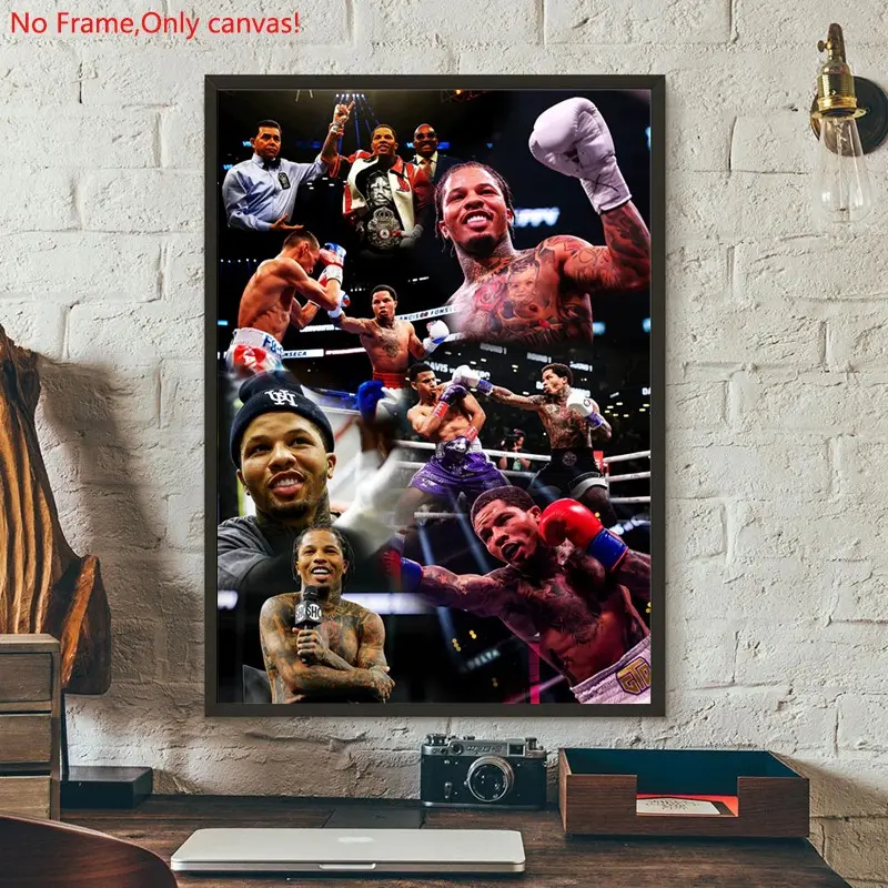 1 piece/set frameless canvas painting print poster, Classic realistic Boxing Sports star art, Floyd Mayweather Boxing Art, a perfect gift for mixed martial arts loves, ideal gift for bedroom, living room, dorm hallway, kitchen,s mural, wall decoration