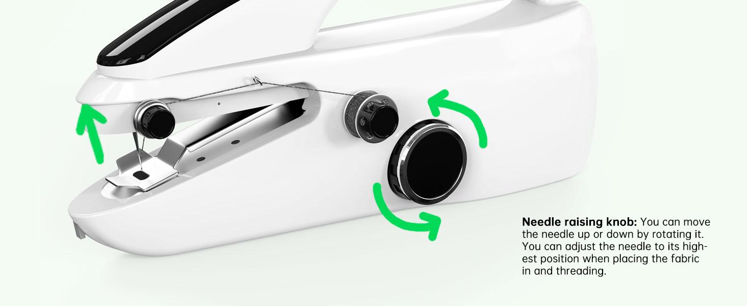 Sewing Machine,Two dear,Mini sewing machine,Easy to Use and Fast Suitable for Clothes,Fabrics, Sewing Machine for Beginners.Black