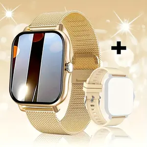 The new full-touch high definition sports smartwatch for men and women with wireless dialing, answering calls, sports tracking, taking pictures and music control functions. The stylish smartwatch is compatible with Android and iPhone. notification message