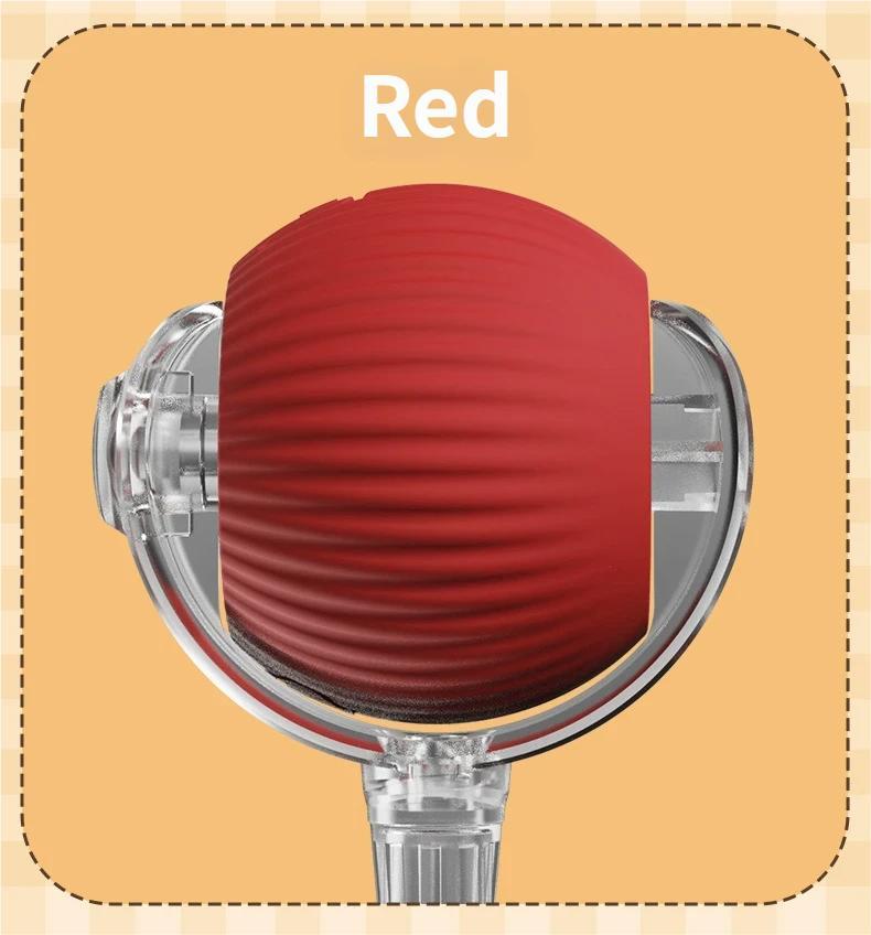 Interactive Cat Toy Ball, Automatic Rolling Pet Toy with Tail, Smart Obstacle Avoidance Cat Toy, Rechargeable Kitten & Small Dog Toy, Keeps Cats Busy, Indoor Self Play, Bite Resistant Silicone, Quiet and Easy to Clean