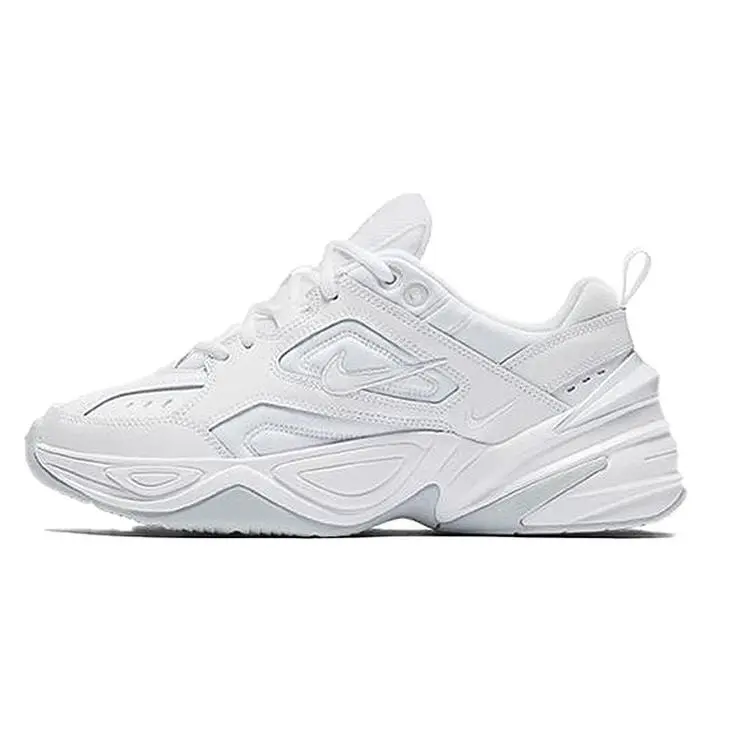 Nike M2K Tekno White Pure Platinum Women's Comfortable Chunky Retro Casual Low-Top Dad Shoes Verifiable, with credentials and supporting global authentication
