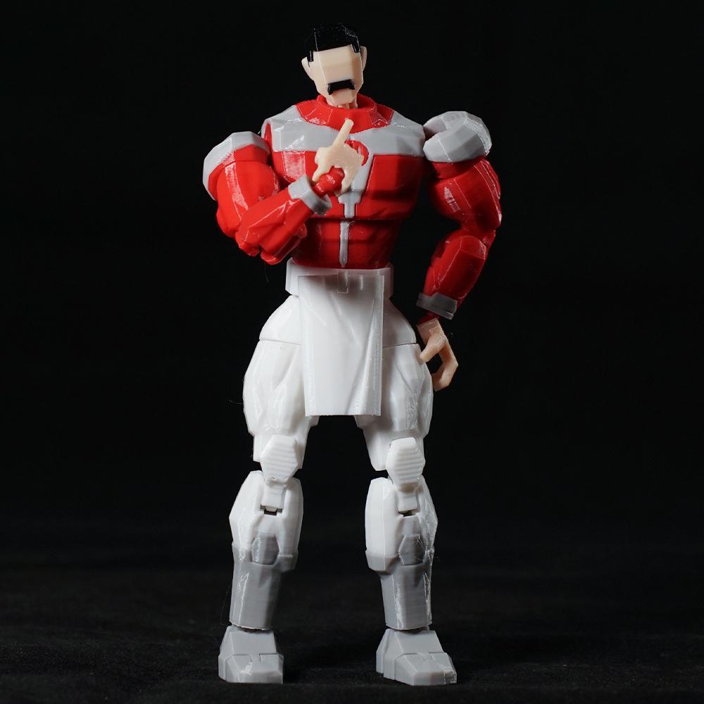 3D Printed Invincible Toys Action Figures Anime Model Lucky Dummy 13 Superheroes Mark Thragg Multi-Jointed Toy Ornaments Gifts