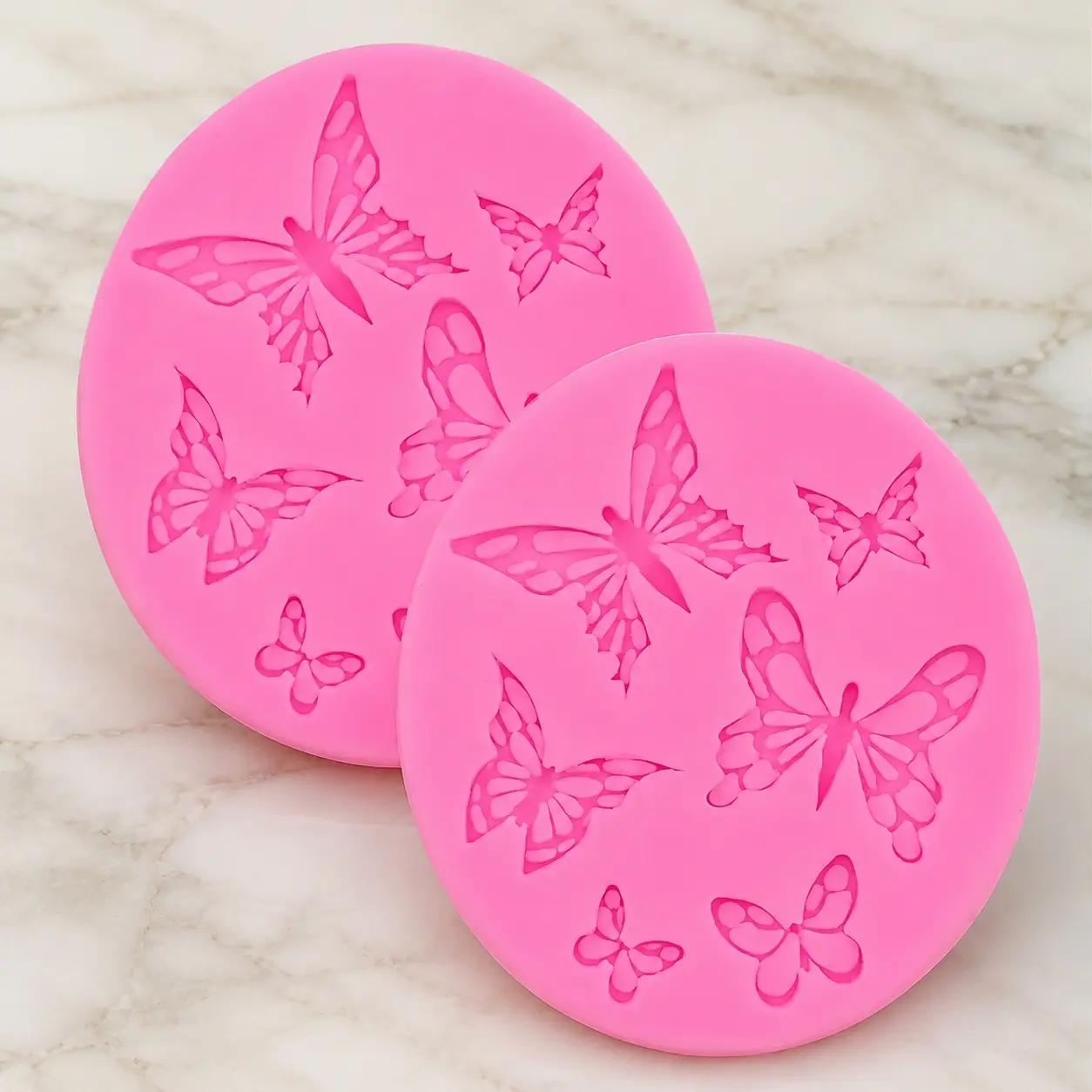 Reusable High-Temp Silicone Butterfly Mold for Chocolate & Fondant, Non-Stick Easy Release, Multi-Scene Baking Decorating Tool for Cakes and Desserts