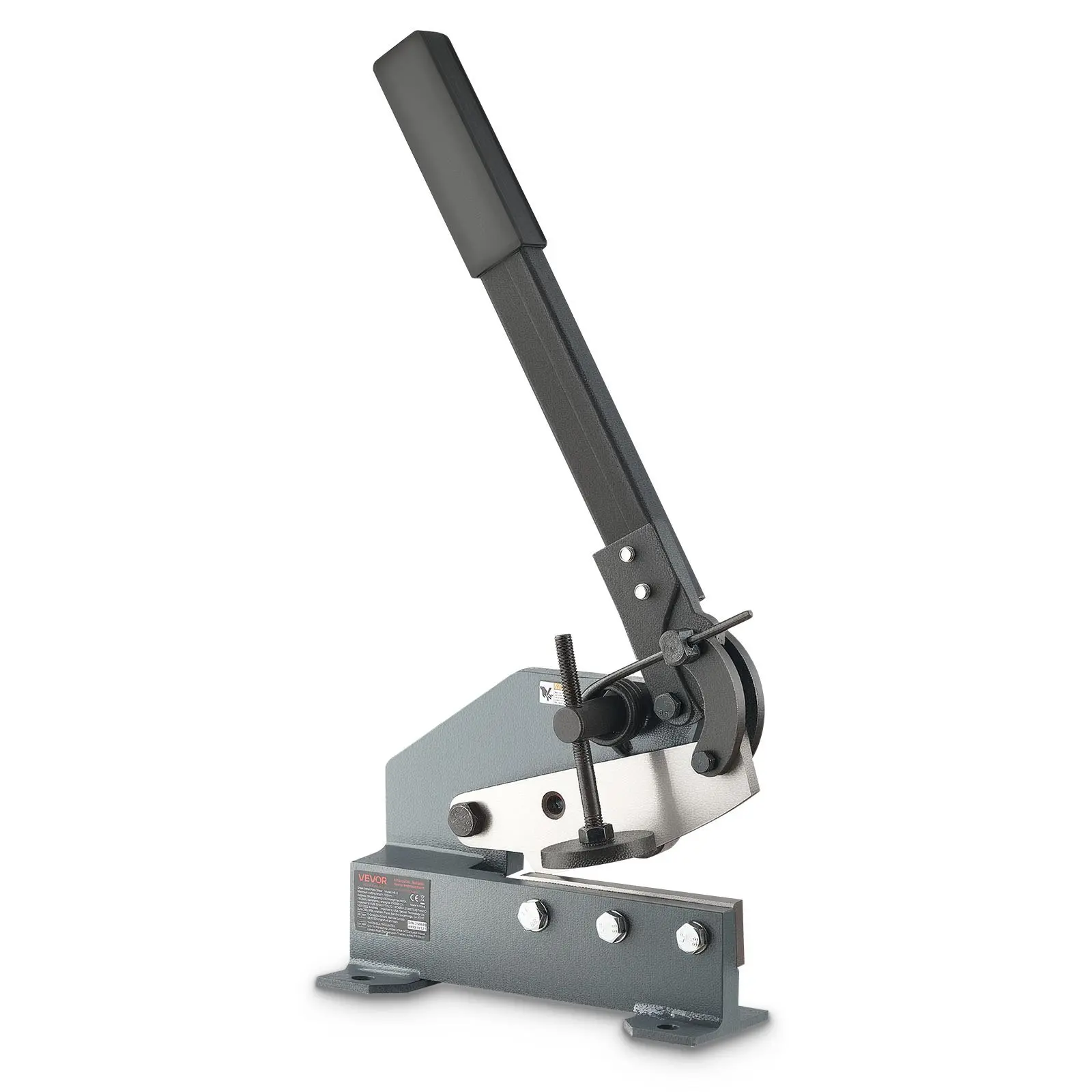 【DealsForYouDays】VEVOR Sheet Metal Shear, 6 in Manual Hand Plate Shear, Heavy Duty Mounting Type Sheet Cutter with Solid Steel Frame, High Precision, Extended Handle for Cutting Steel, Copper, Rebar, and Aluminum