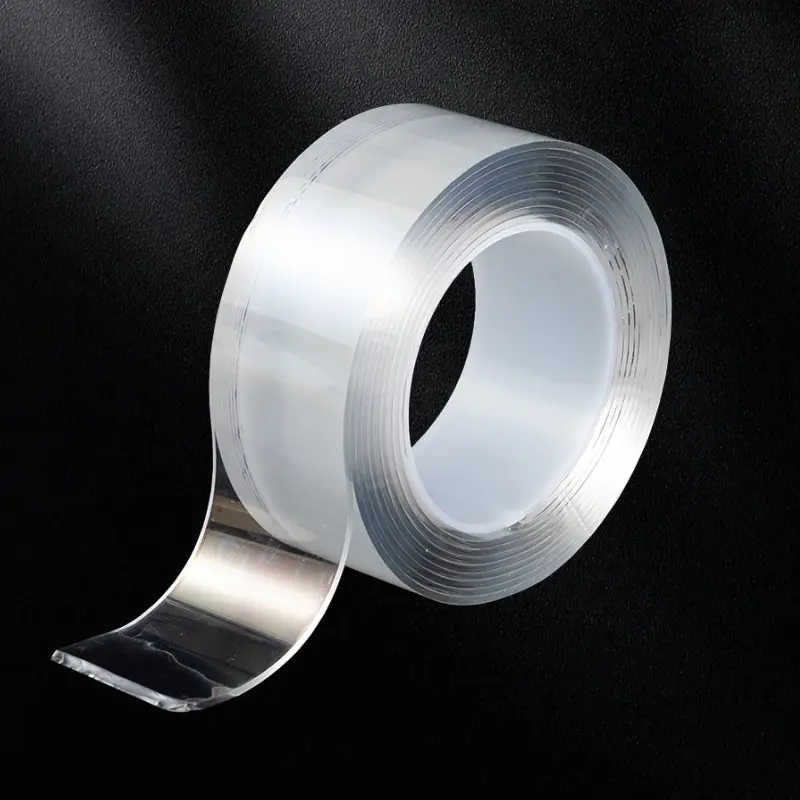 Double Sided Nano Tape | 30mm*5m*1mm Strong Mounting Tape | Heavy Duty Gel Tape | Washable No Residue Transparent Tape for Home Office