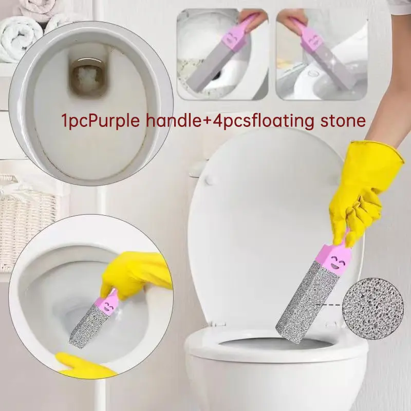 5 Pcs Pumice Stone Cleaning Stick, Toilet Seat Limescale Remover, Rust & Stain Brush, Bathroom Tile & Sink Cleaner, Home Accessory