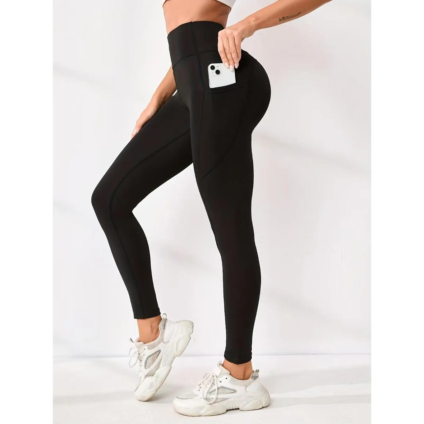 Ultra Sculpt High Waisted Leggings for Women Gym Workout, Yoga, Pilates Legging Pant with Pockets for Fitness Enthusiast, Fitness Running Compression Thights, Easy to Fit