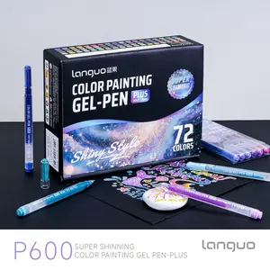 72/54 Color Glitter Gel Pens, Perfect for Adult Coloring Books, Sketching, Note-Taking, Art Creation, DIY Birthday Cards