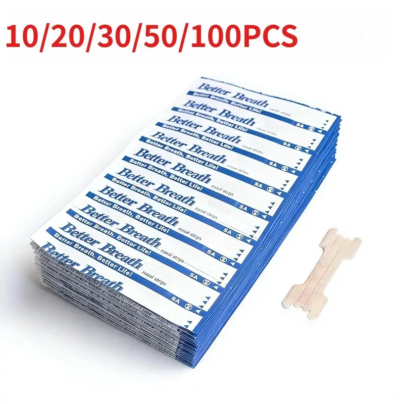 10-100PCS nasal patches are suitable for adults and children to improve sleep. Non invasive anti snoring nasal patches