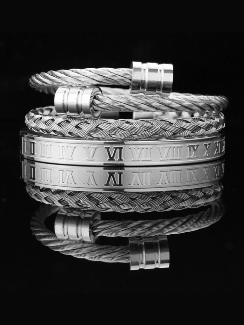 Fashionable Criss Cross Design Bangle for Women & Men, Couple Things, Stainless Steel Jewelry for Party, Daily Clothing Decor, Trendy All-match & Exquisite Jewelry for Birthday Gift, Trendy Stack Bangle