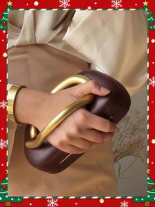 women's fashionable solid color evening bag, elegant pu leather clutch bag for party, trendy all-match & exquisite bag for birthday gift