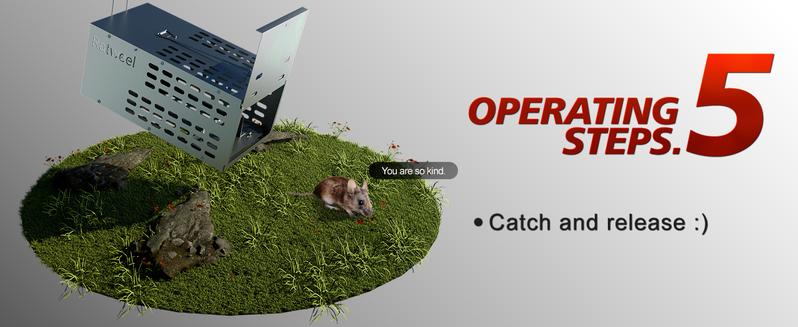 Humane Trap Live Mouse Trap Indoor Catch and Release Animal Cage Multi Large Bait Outdoor Reusable Chipmunk Mice Voles Rodent That Work (1)