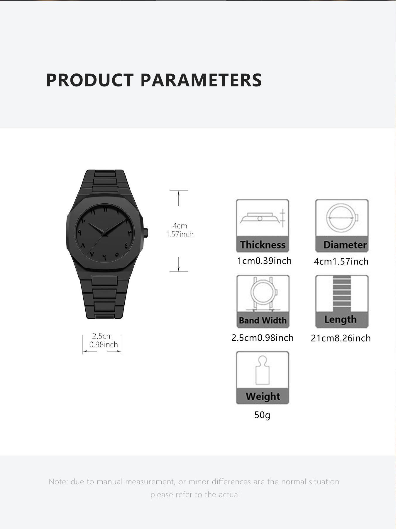 Men's Business Fashion Round Dial Quartz Watch, Fashion Watch for Party, Daily Clothing Decor, Trendy All-match & Exquisite Band Watch for Birthday Gift with Box