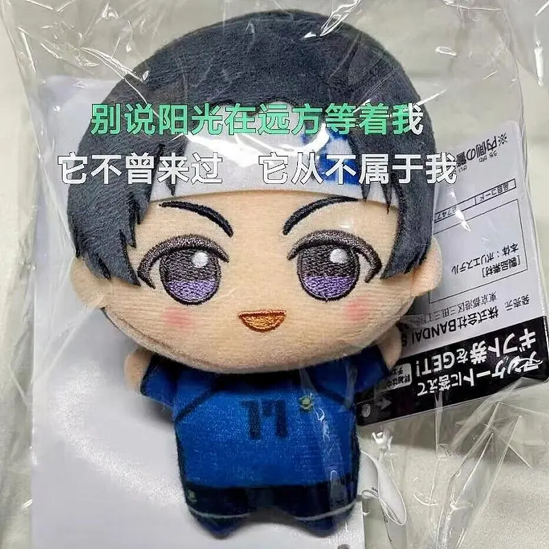 Anime Blue Lock Hiori You & Isagi Yoichi Cute Fluffy Maumet Pendant Cartoon Puppet Keychain, Christmas Gift for Toys & Hobbies Enthusiasts