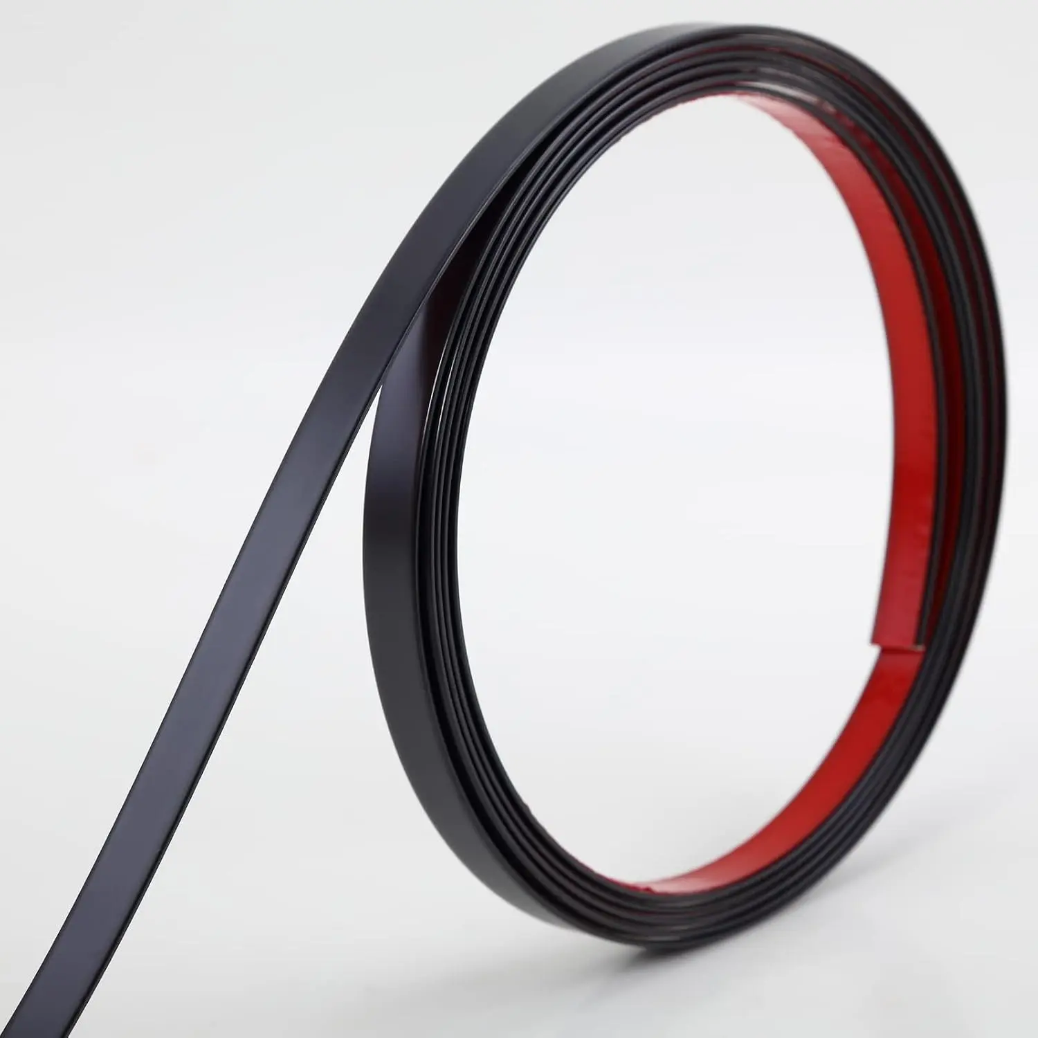 Matte Black Molding Trim, Peel and Stick Mirror Border Design, Flexible Wall Ceiling Floor Cabinet Tile Edge Moulding, 5m x 0.66cm