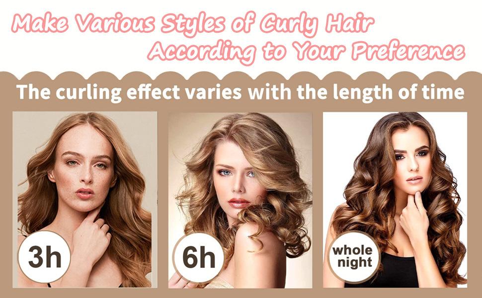 No-heat, no-electricity physical curling rod, no-iron lazy person's magic tool, for women sleeping, does not damage hair, curling rod, styling curler