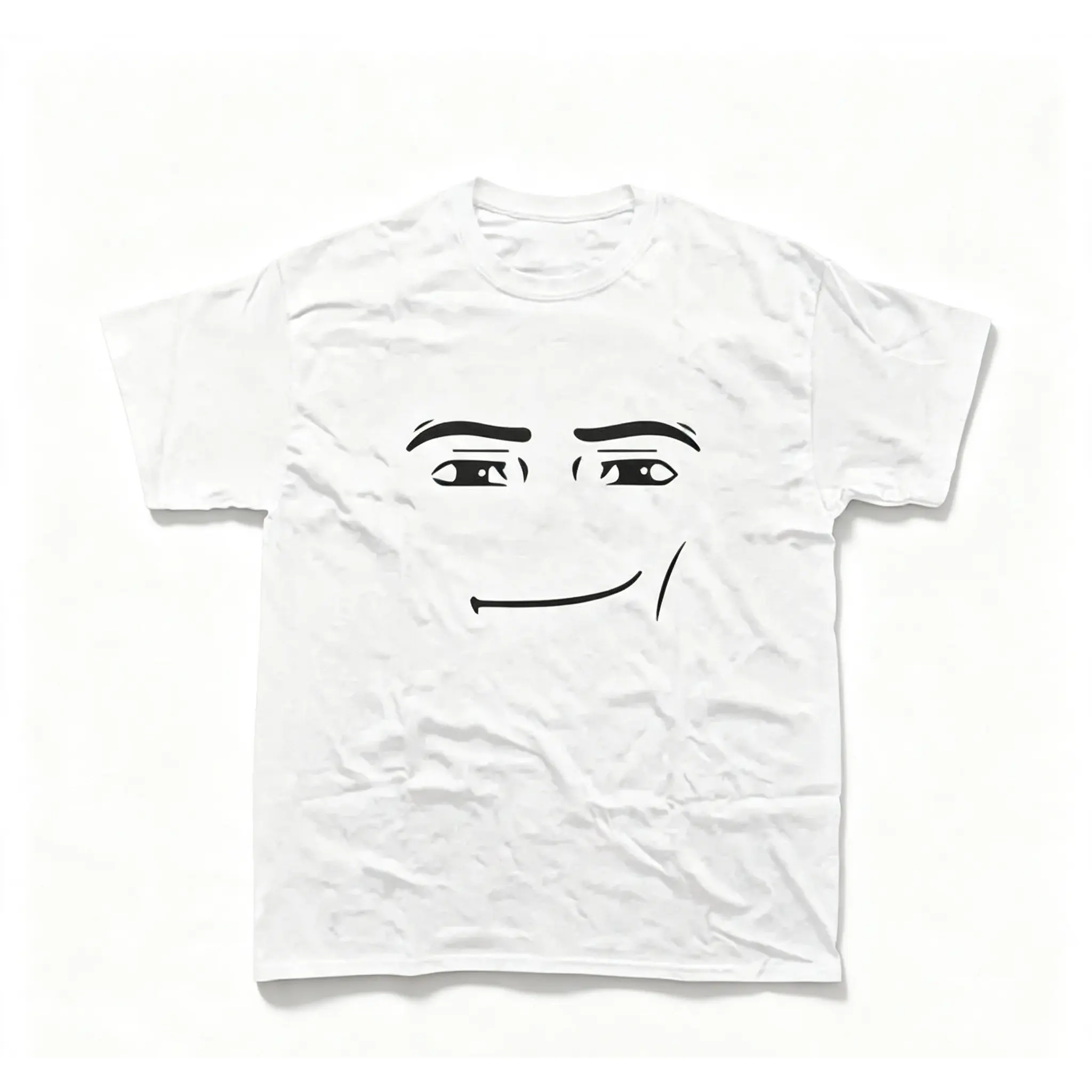 Funny Meme Face Graphic T Shirt Unisex 100% Cotton Tee Gamer Style Minimal Cartoon Expression Casual Shirt # funny meme shirt # gold star t shirt # we aint boyz t shirt # good graphic tees # side graphic tee # alligator alcatraz shirt # christian tee