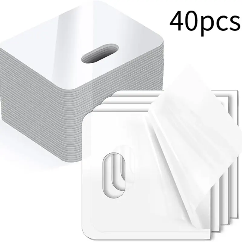 40 Pcs Vertical Blind Repair Tabs, Transparent Stickers to Fix Broken Vertical Blind Slats, 1.18 Inch Invisible Blinds Fixers, Reinforce Top of Smooth Vinyl or Plastic Slat Panel Track Blinds