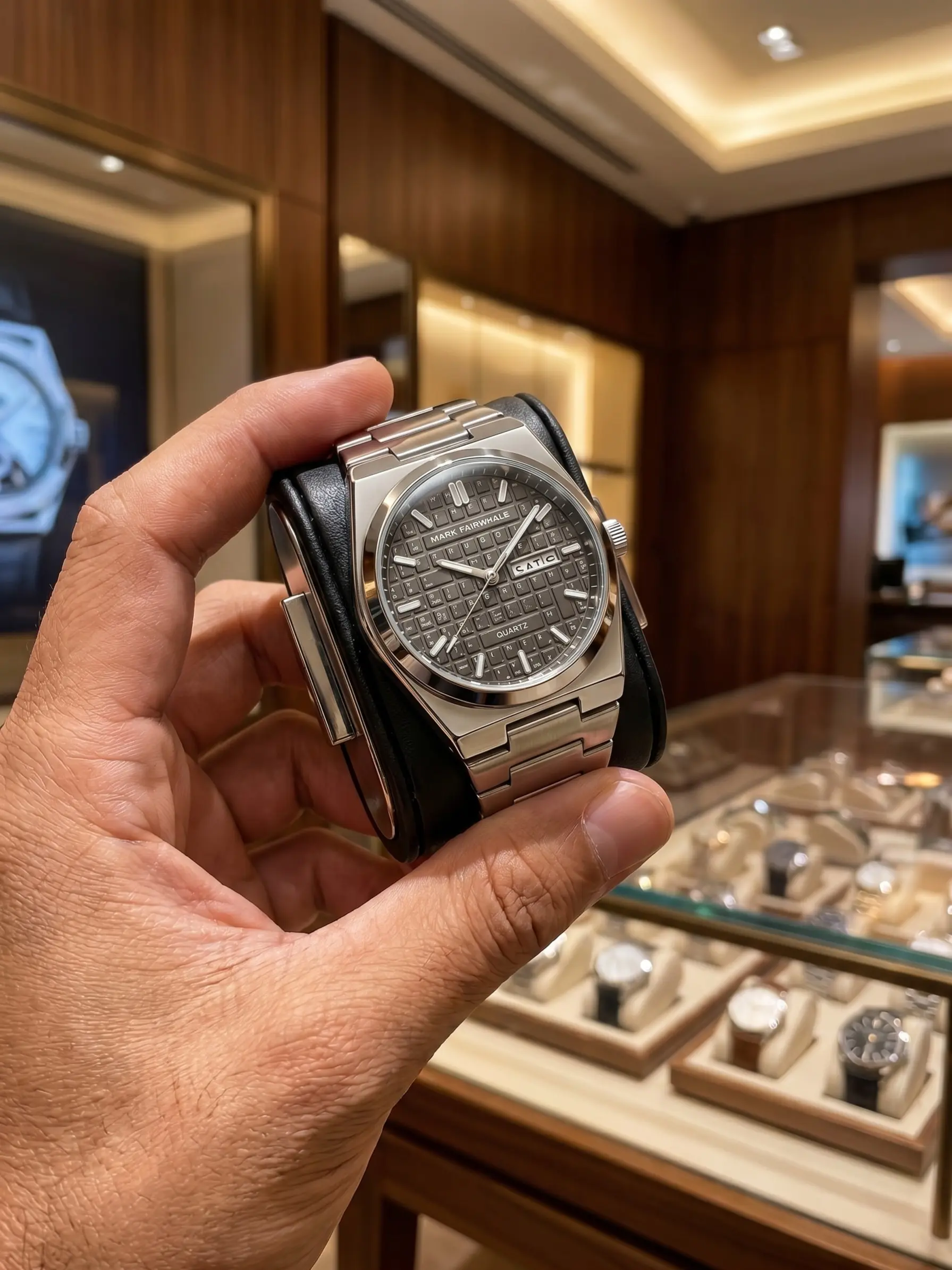 Mark Fairwhale Men's Quartz Watch Fw-5012, Fashionable Business Style, Sporty Design, Simple and Elegant, Keyboard Series