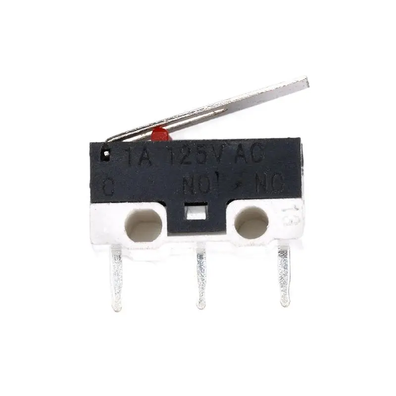 5-pack - KW10 - 1 - 13.5mm - handle 13.5mm mouse switch - automotive microswitch - travel switch - soft-touch switch - three-legged with handle - small microswitch - door lock switch