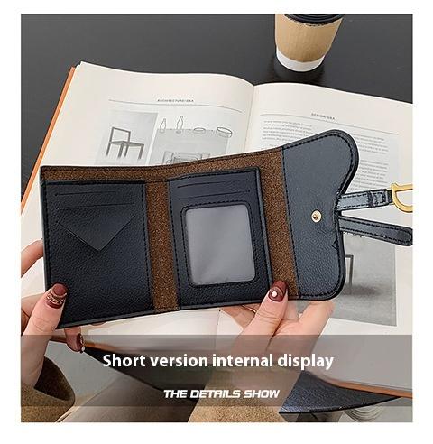 Women's Fashionable Crocodile Embossed Short Wallet, Casual Versatile Card Holder, Trendy All-match Wallet for Daily Use Outdoorfun Leather Bifold