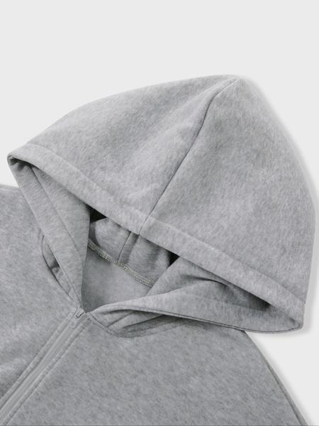 Fleece Lined Hooded Long Sleeve Half Zip Men's Sweatshirt, Casual Winter Wear, Thick Fabric with Border Print for Comfort