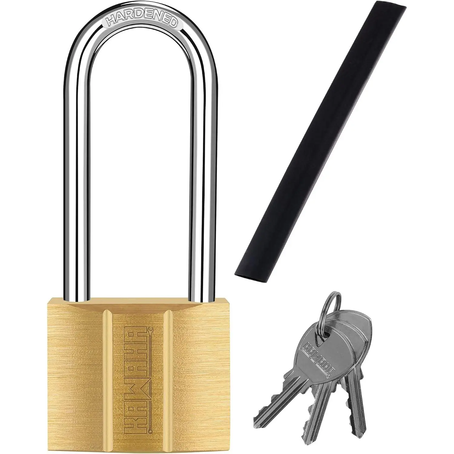 81/40L-1P Long Shackle Keyed Padlock (, Solid Brass Lock) for Sheds, Storage Unit, School, Gym Locker, Fence, Toolbox, Hasp, Storage - 1-9/16 in. (40 mm L)