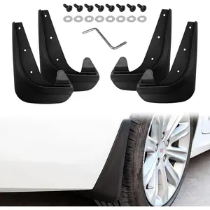 4PCS Car Mud Flaps Splash Guards, Front Rear Mudguards Fender Guards, Wheel Tire Mud Splash Protection, Universal Fit for Sedan SUV Truck Pickup, Heavy Duty Automotive Replacement Accessories