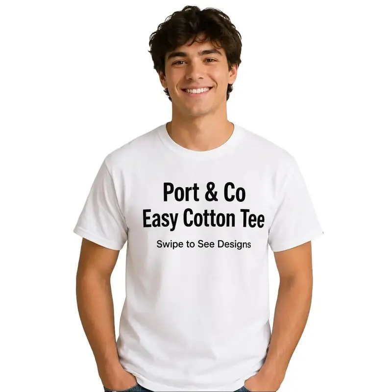 Port And Company TShirt, Unisex Tee, Soft Shirt, Graphic Top, Casual Streetwear Tee, Everyday shirt,
