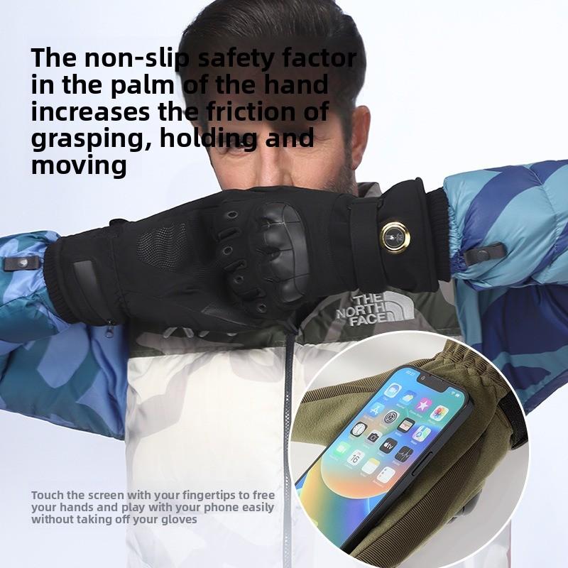 Thermal Touchscreen Winter Gloves | Water-Resistant  Anti-Slip Design for Men & Women. Expertly Crafted for Skiing, Cycling, Running, Driving, Hiking, & Daily Use.Walking, Texting, Freezer Work, Gardening, and Daily Activities.  Rechargeable heated gloves