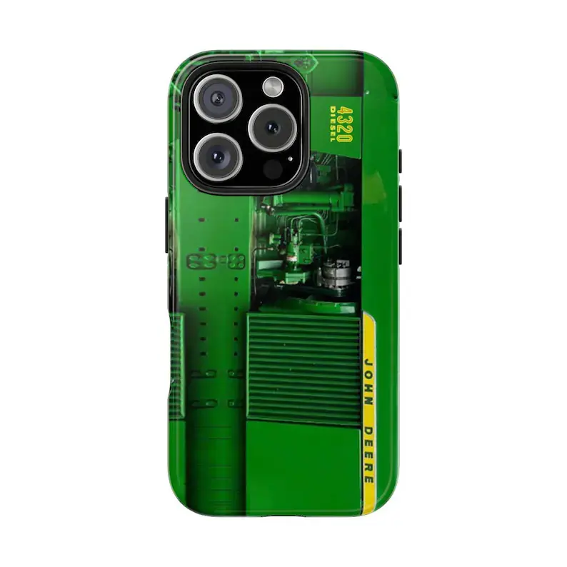 Farmer Green John Deere Tractor 4320 Phone Case HFNfor iPhone17 ProMax /16/15/14/13/12/11 Plus for Samsung phones, suitable for both men and women,