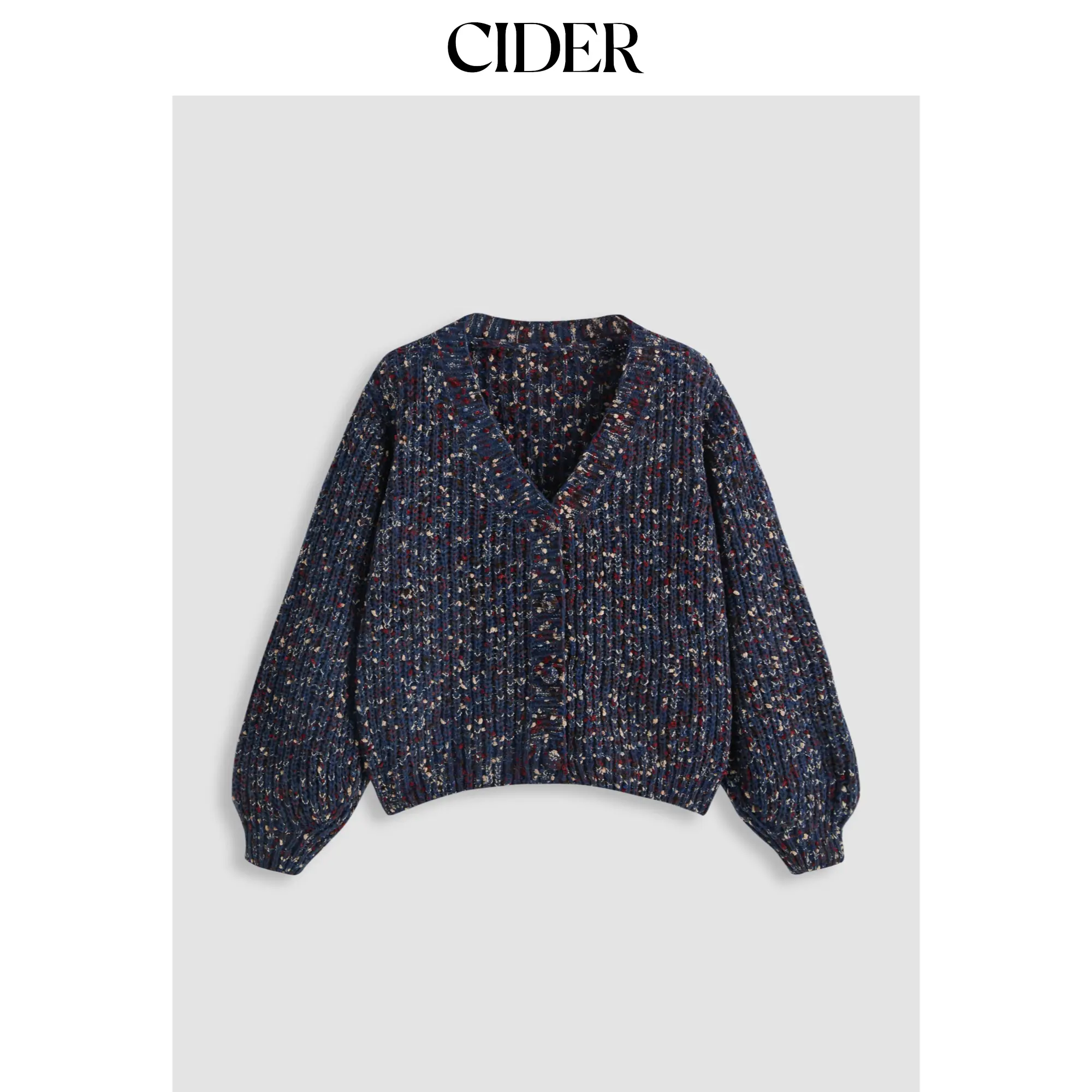 Cider [3 colors, size 2-26] Knit Colorful V-neck Cardigan SohoChic