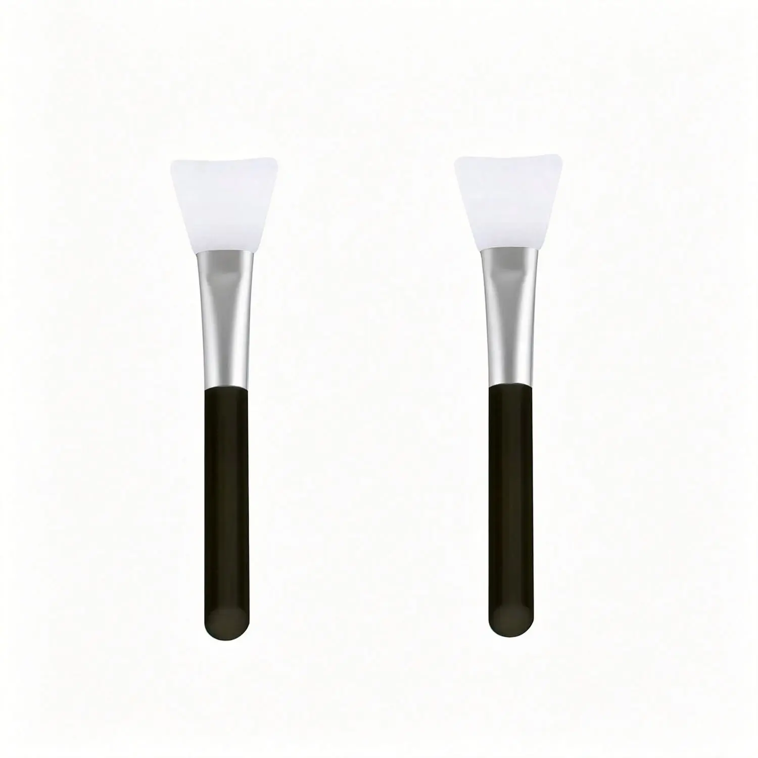 2 Pcs Soft Silicone Face Mask Brush for Mud Clay Jelly Facial Mask | Easy Clean Quick Dry Reusable Mask Spatula, Gentle for All Skin Types, Multi Use for Cream, Serum & Facial Peel Skincare