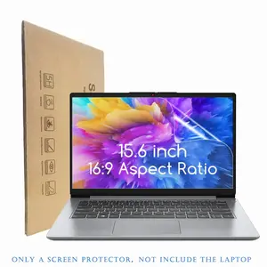 2PCS HD Clear Tempered Glass Screen Protector 15.6 Inch 16:9 Universal Laptop