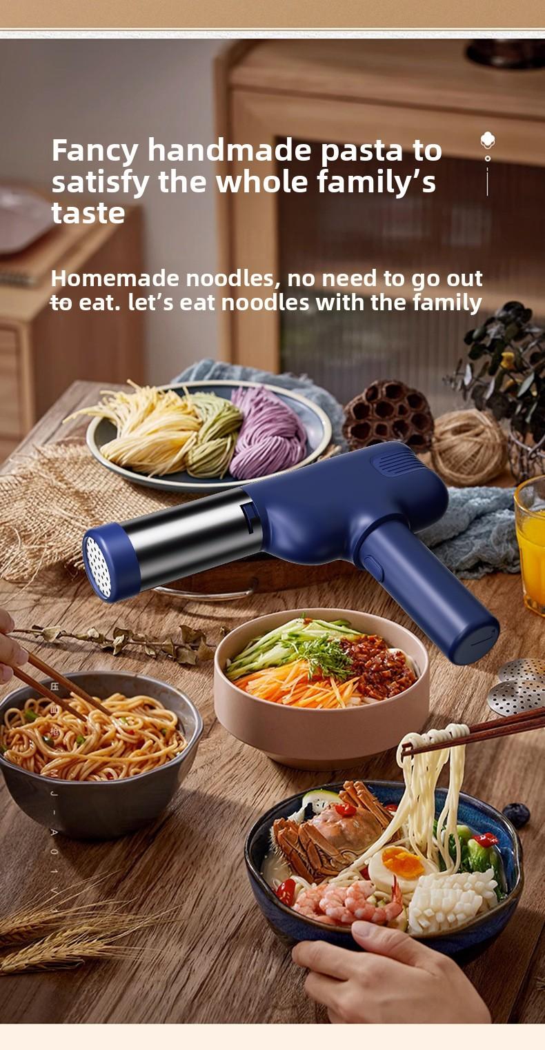 Multifunctional Handheld Noodle Maker Wireless Electric Household 5-Head Noodle Press Portable Rechargeable Kitchen