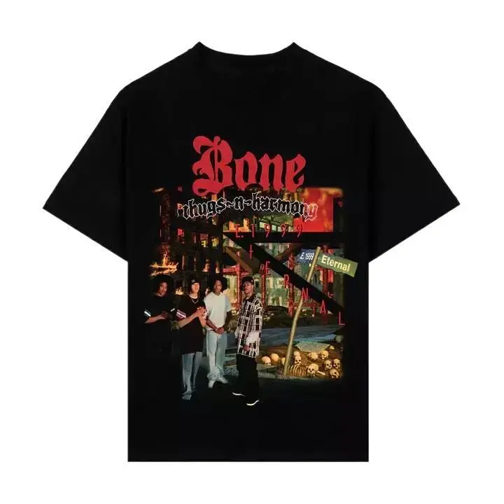 [🎉Sale Up To 50%] Bone Thugs N Harmony Band Shirt- Vintage Casual Fashion Graphic Tee - 100% Cotton Unisex Printed T-shirt - Hip hop Shirts