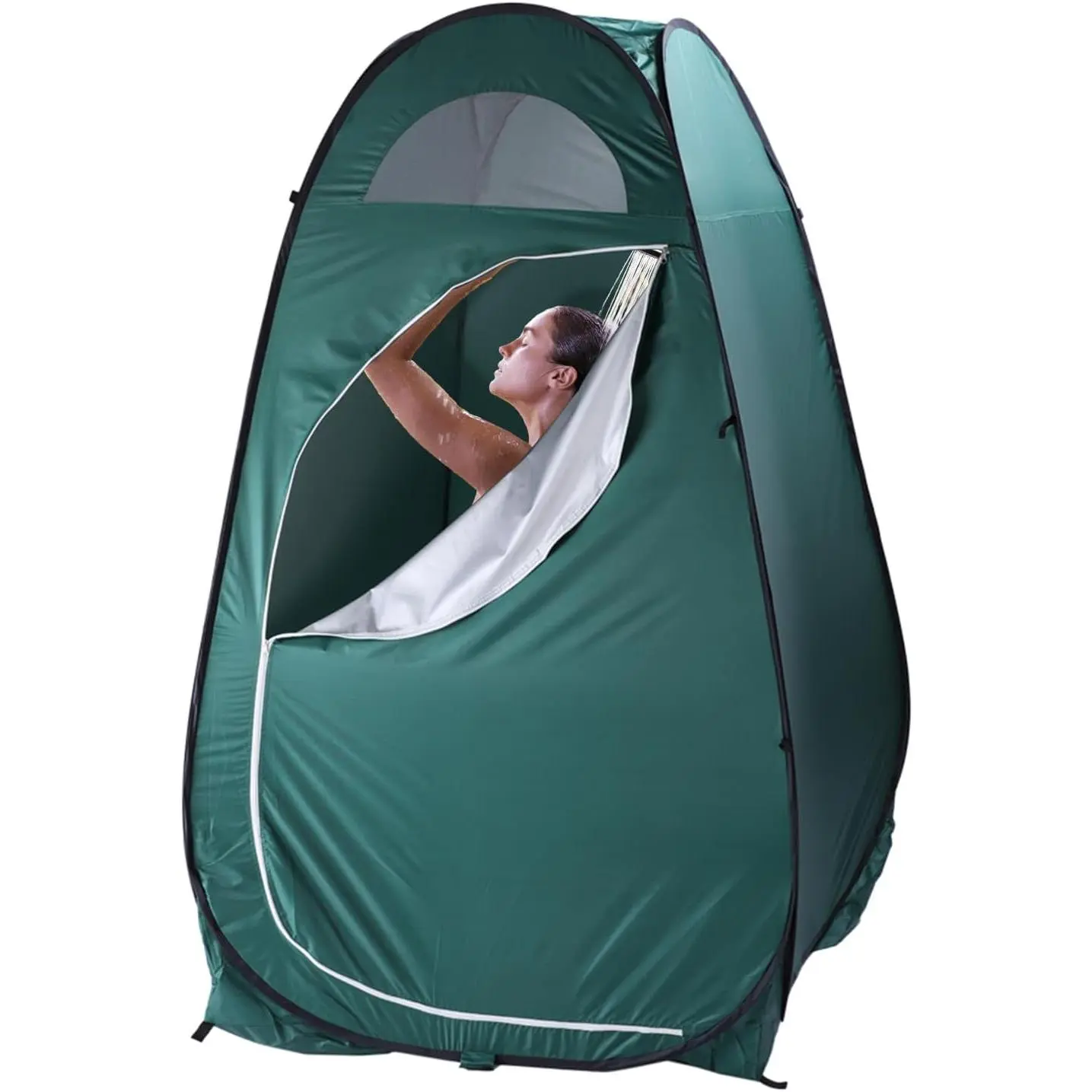 Pop Up Shower Tent, Instant Privacy Camping Changing & Toilet Tent, 6.23FT Portable Outdoor Shelter for Hiking Fishing Picnic Beach with Carrying Bag & 4 Stakes