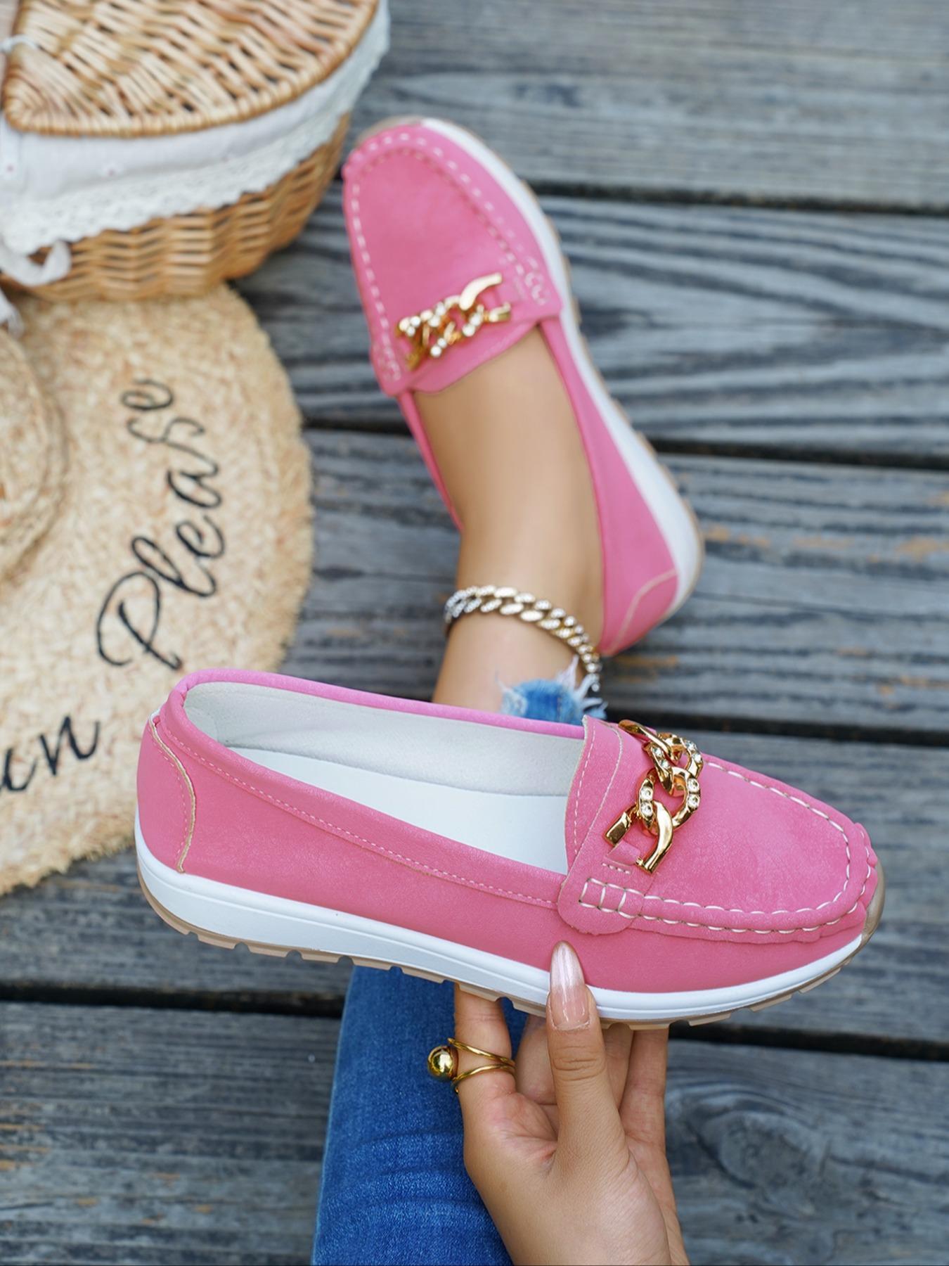 Women's Fashionable Solid Color Slip on PU Leather Loafers, Casual Comfortable Shoes for Daily Wear, Lightweight Breathable Shoes for All Seasons, Girl