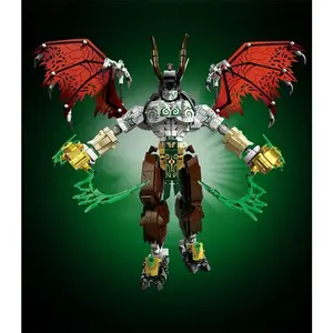 Lich King Building Blocks World of Warcraft Illidan Stormrage Assembly Mecha Mini Brick Figure Toys For  Birthday Gifts