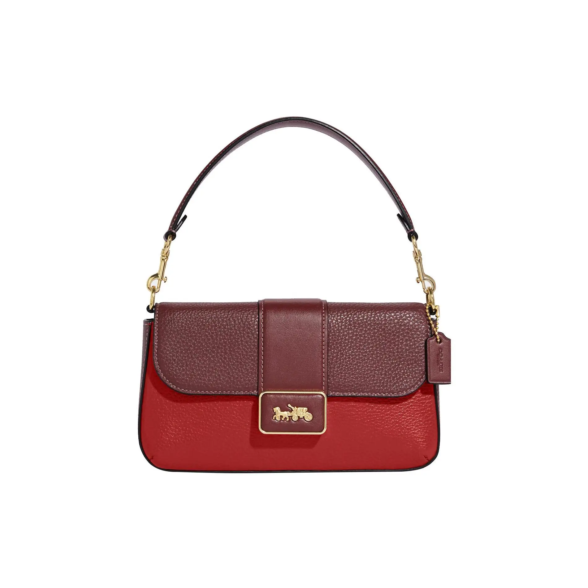 COACH Grace 22 Crossbody Bag for Women – Multifunctional Zippered Leather Shoulder Handbag in Red