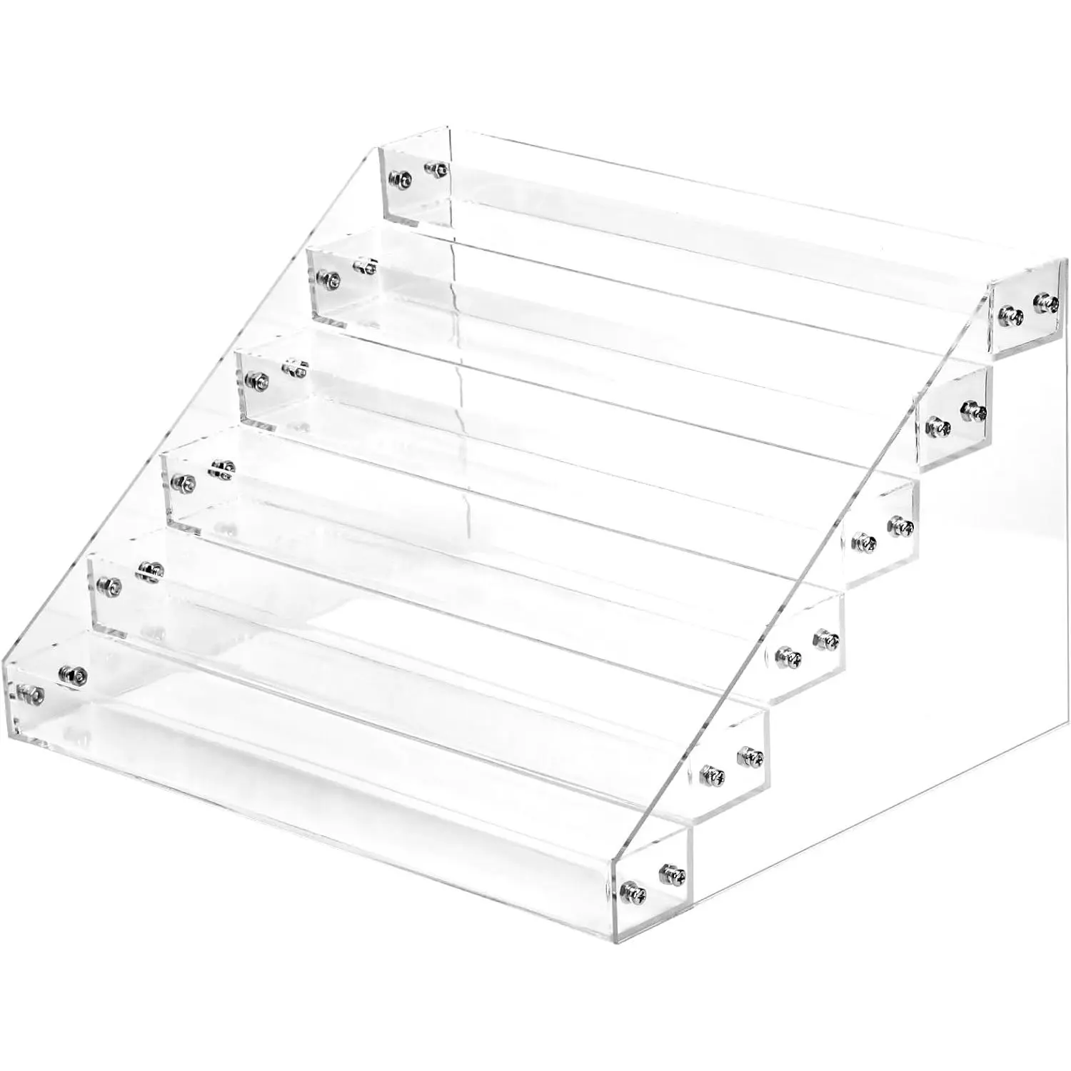 Acrylic Nail Polish Organizer, 6-Layer Space-Saving Display Rack, Multifunctional Holder for 72 Bottles, Cosmetics, and Essential Oils, Compact, Multi-Layered, Organize Nail Polish